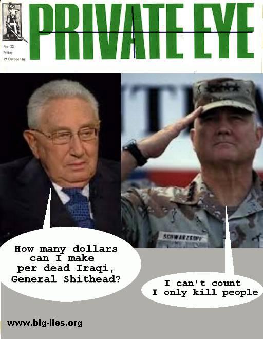 Schwartzkopf and Kissinger war criminals